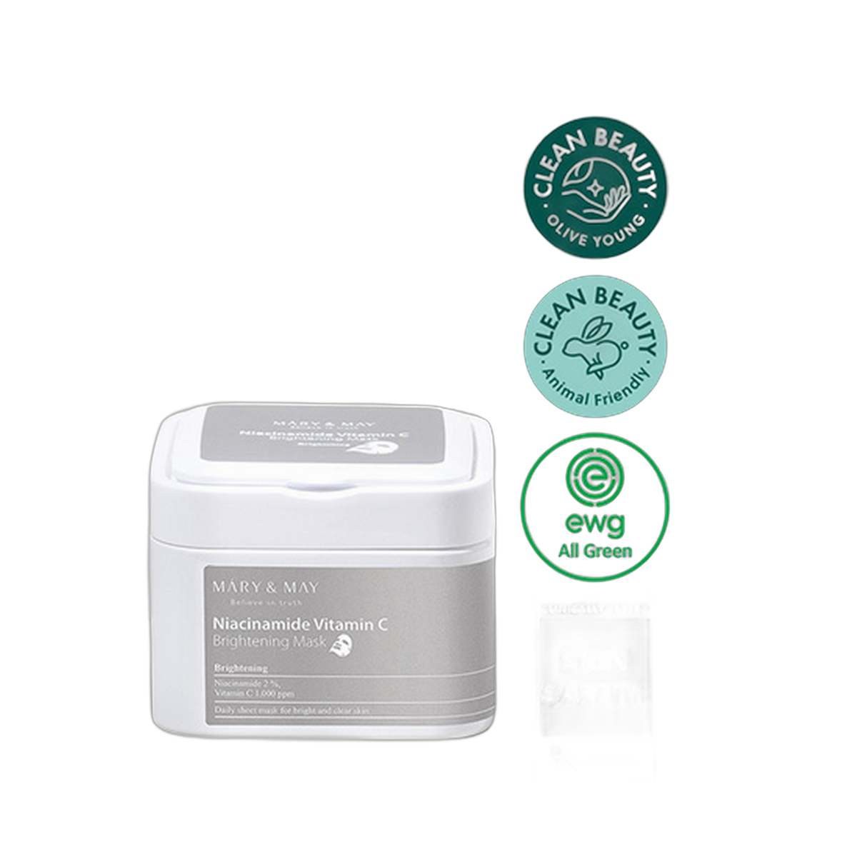 (30pcs) Niacinanide Vitamin C Brightening Mask