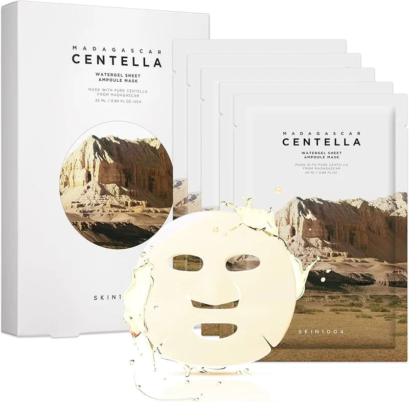 MADAGASCAR CENTELLA WATERGEL SHEET AMPOULE MASK (25ML*5EA)