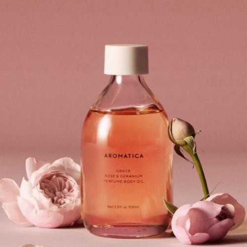 Grace Perfume Body Oil Rose & Geranium 100ml