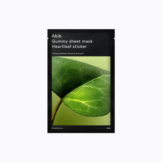 Abib - [1ea] GUMMY SHEET MASK HEARTLEAF STICKER (2023)
