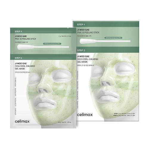 JI WOO GAE CICA PHA PEEL 2-STEP GEL MASK_4g+30g