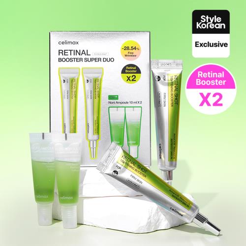 EP) celimax Retinal Booster Double Set (Retinal Tightening Booster 15ml * 2 + Noni Ampolue 10ml * 2ea)