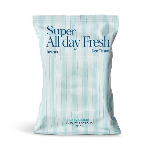 Super All Day Fresh Deo Tissue 15ea - Baby Cotton