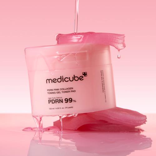 PDRN PINK Collagen Toning GEL TONER PAD 70ea