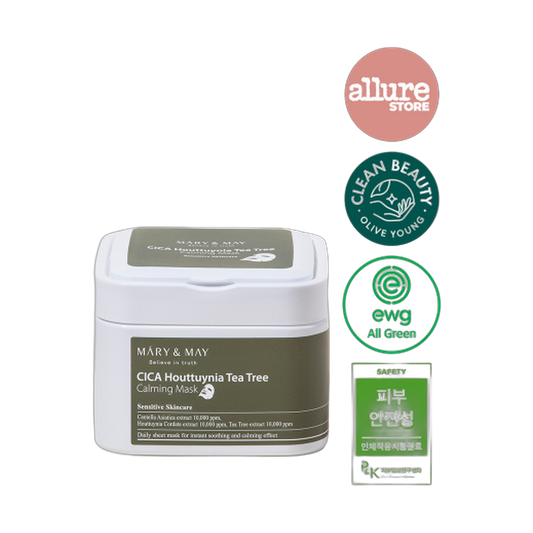 (30pcs) CICA Houttuynia Tea Tree Calming Mask