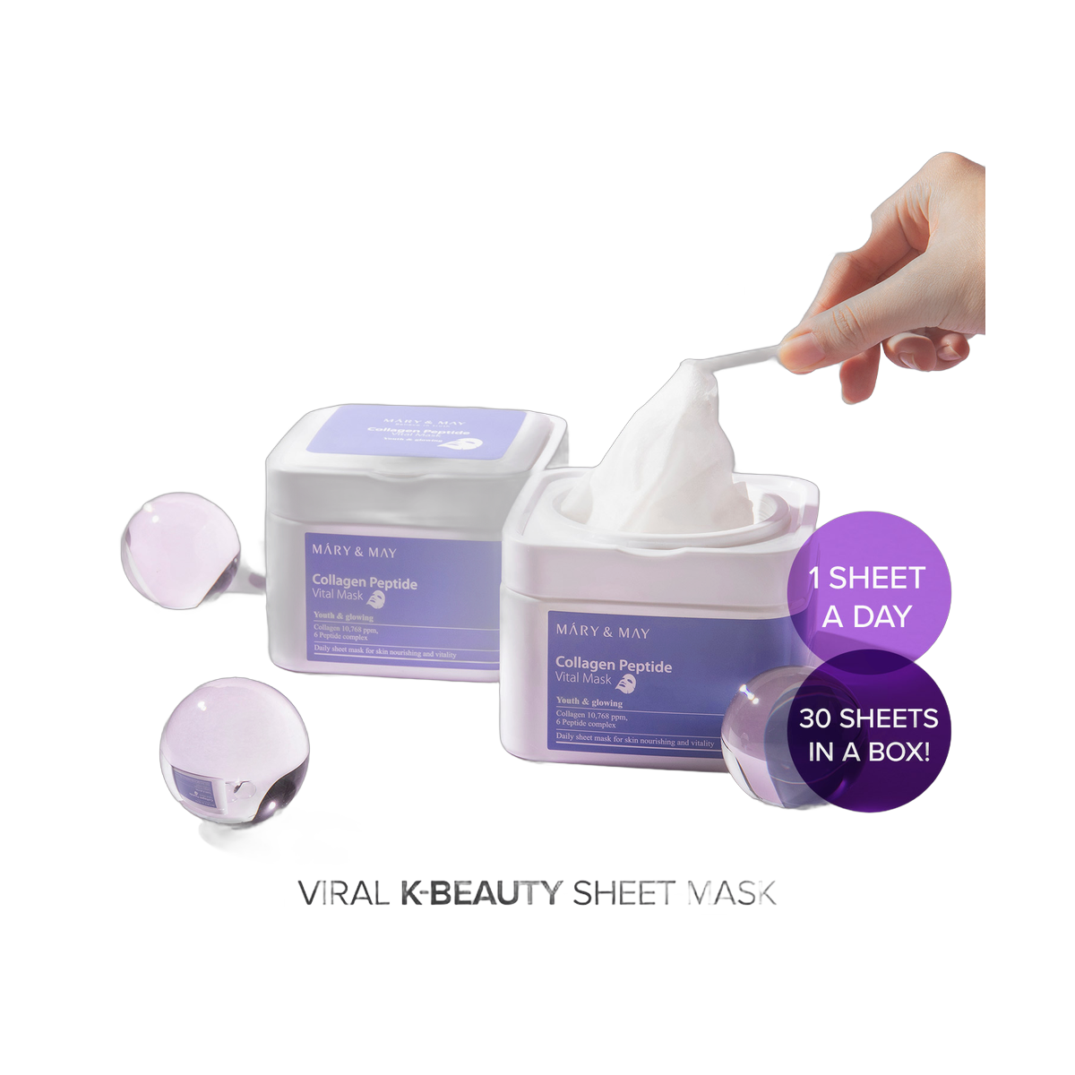 Collagen Peptide Vital Mask -30pcs