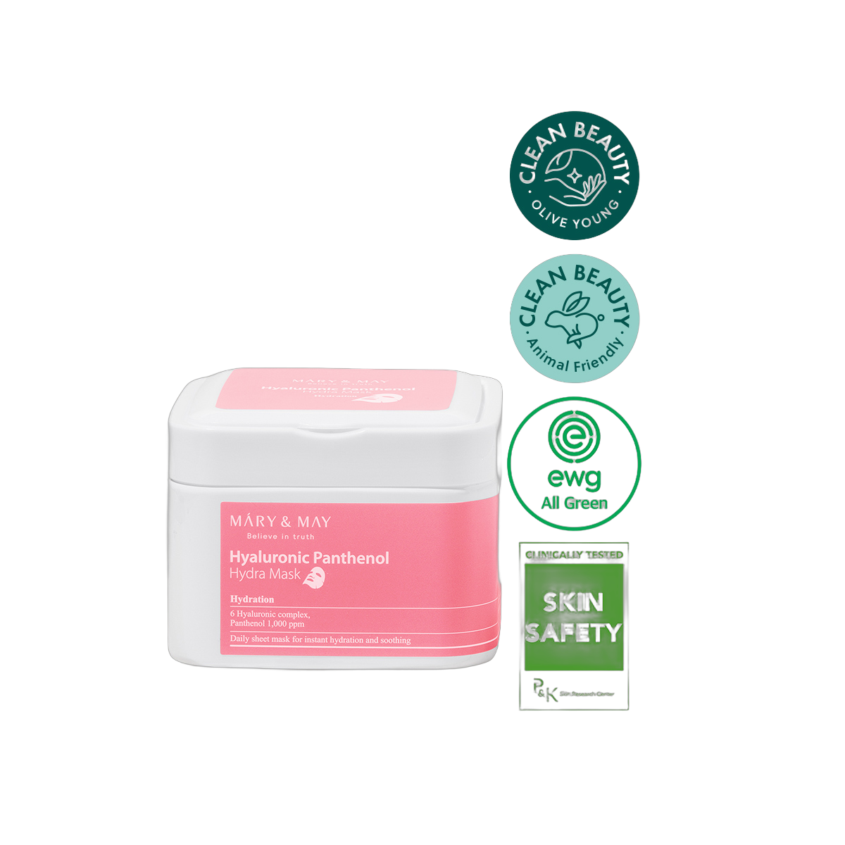 (30pcs) Hyaluronic Panthenol Hydra Mask