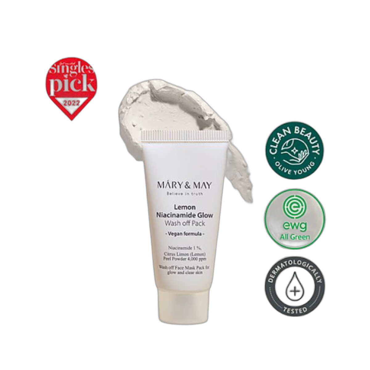 Lemon Niacinamide Glow Wash off Pack 125g