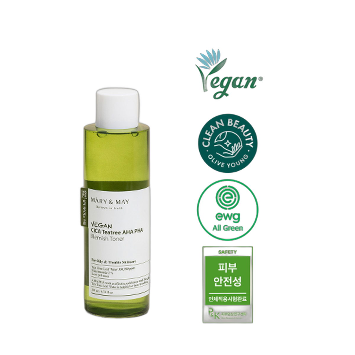 Vegan CICA Tea Tree AHA PHA Toner 200ml