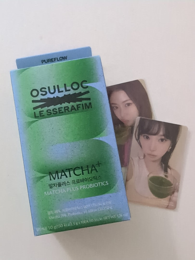 Osulloc x LE SSERAFIM Matcha Plus Probiotics 50 g (5 g x 10 sticks)